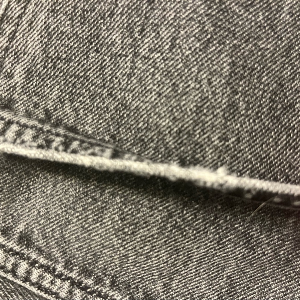 AGOLDE Lana Womens Sz 28 High Rise Straight Leg Jeans Lava Button Fly Frayed Hem - Picture 7 of 11
